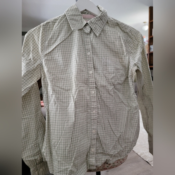 Mossimo Supply Co.  Plaid Button Down Shirt - Light Green Size Medium - Picture 1 of 6